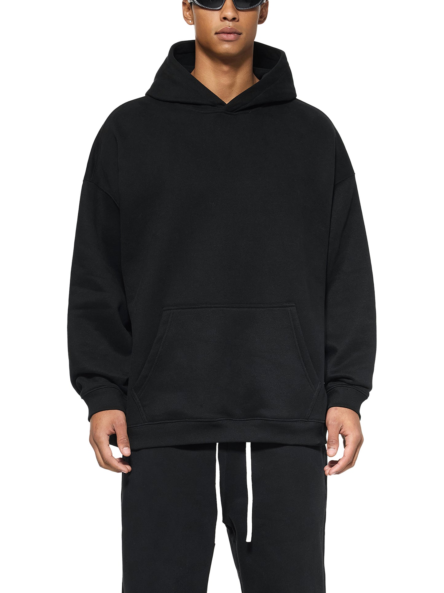 Oversize Fleeced logo Hoodie