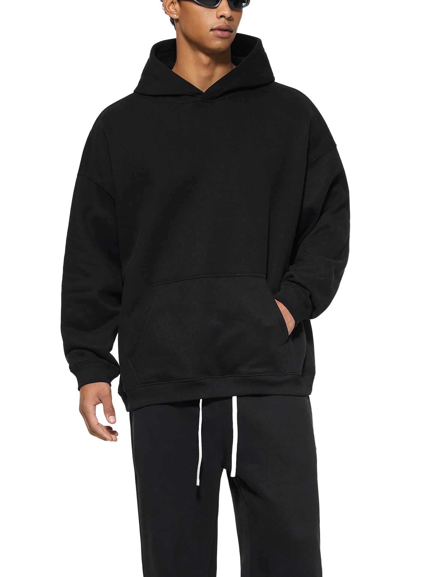 Oversize Fleeced logo Hoodie