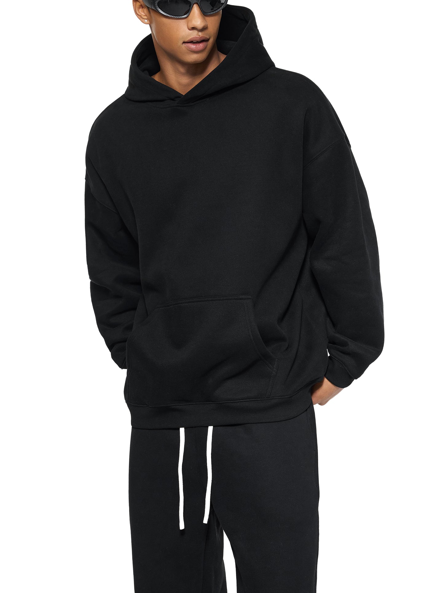 Oversize Fleeced logo Hoodie